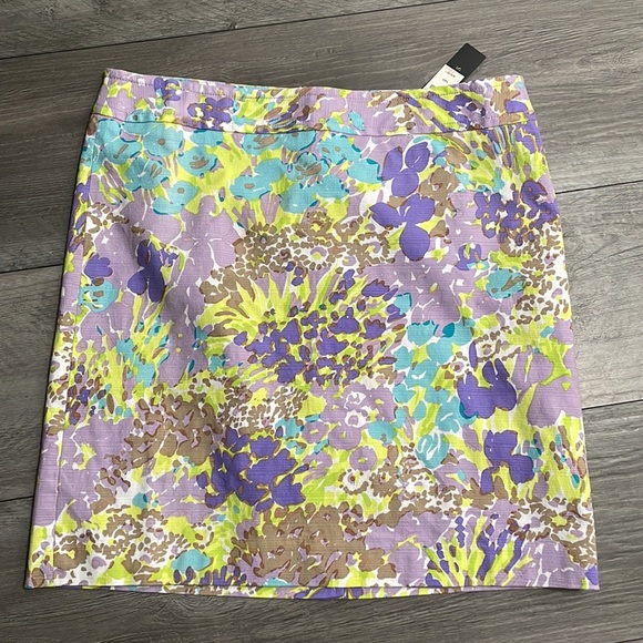 Talbots Watercolor Stretchy‎ Floral Skirt - Picture 1 of 5